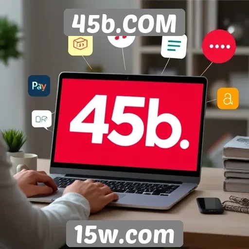 Exploração das funcionalidades do site 45b.COM